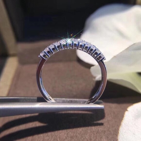 ▷Dainty CZ Trendy Fashion Eternity Wedding/Engagement Ring  😍Dainty CZ Trendy Fashion Eternity Wedding/Engagement Ring for Women, K957
